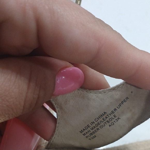 Michael Kors Cream Espadrilles with Ankle Strap Pre-owned Sz 5.5M - Picture 7 of 10